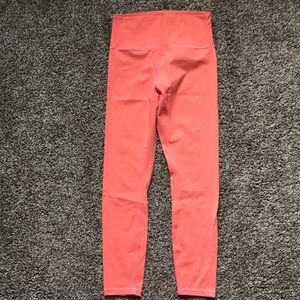 Zyia leggings, size 6-8, peach color